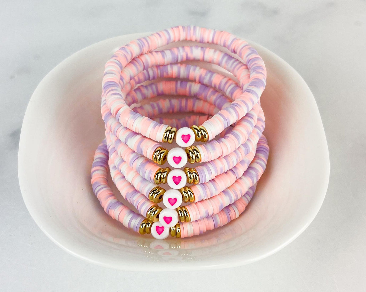 Heishi Small 6mm Color Pop Bracelet 💗 – Mod Miss Jewelry