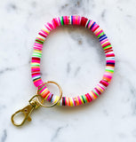 Heishi Color Pop Keychain Wristlet