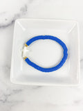Heishi Small 6mm Color Pop Bracelet + Pearl Shell Cross