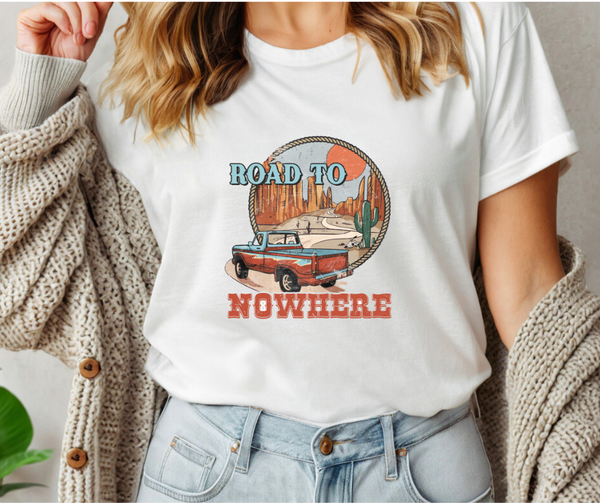 Road To Nowhere Adult Tee Shirt