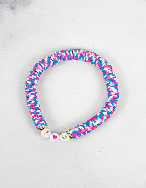 Heishi Color Pop Bracelet I 💗 U