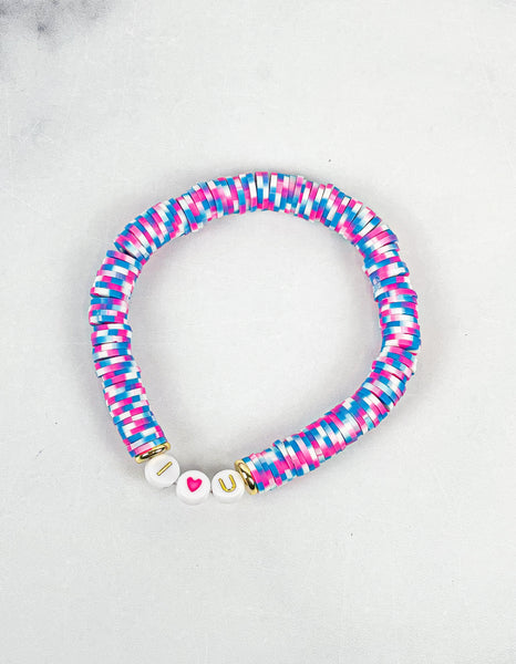 Heishi Color Pop Bracelet I 💗 U