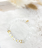 Bracelet Beaded Crystal "Custom Word"