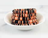 Heishi Color Pop Bracelet "Black&Orange Multi"