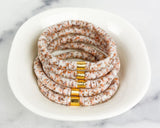Heishi Small 6mm Color Pop Bracelet "Creamy Dot"