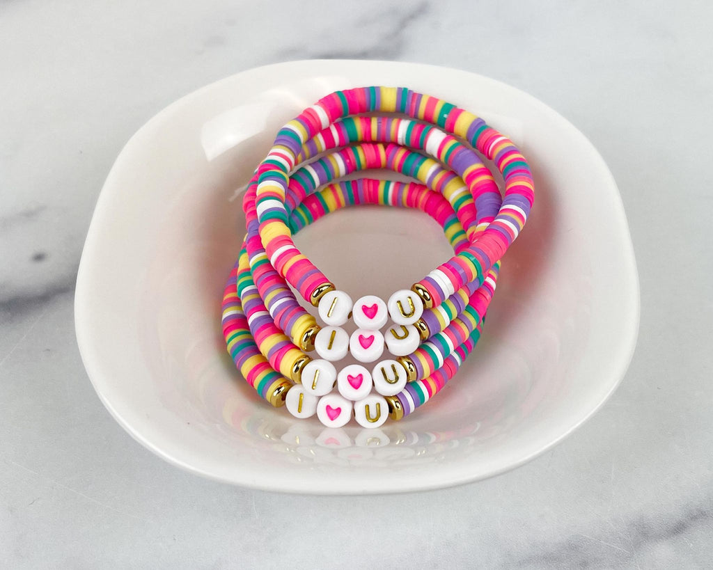 Candy Bead Necklace, Heishi Beads, Disc Beads, 6mm Polymer Clay