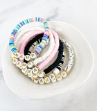 Heishi Small 6mm Color Pop Bracelet "mama"