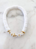 Heishi Color Pop Bracelet "White(Be You)"