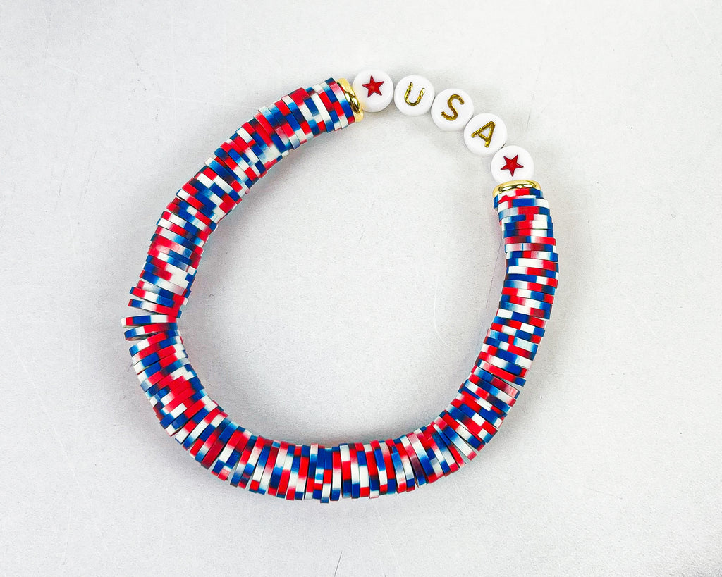 Custom PATRIOTIC Bracelets USA Bracelets AMERICA Bracelets 4th of July  Bracelets 1776 Fourth of July Red White and Blue Friendship Bracelet - Etsy