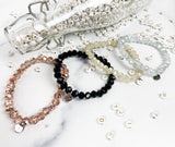 Bracelet Beaded Crystal "Custom Word"