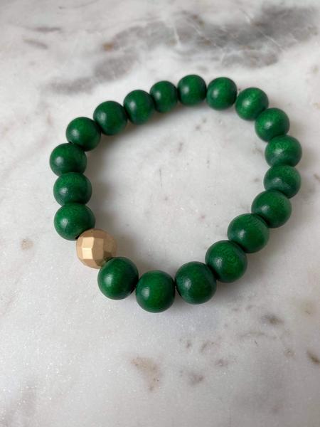 Bracelet  Natural Wood Round 10mm