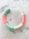 Acrylic Bamboo Bangle Bracelet "Jada Boho"