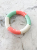 Acrylic Bamboo Bangle Bracelet "Jada Boho"