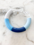 Acrylic Bamboo Bangle Bracelet "Nautica Boho"