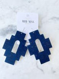 Cork+Leather Earring Aztec