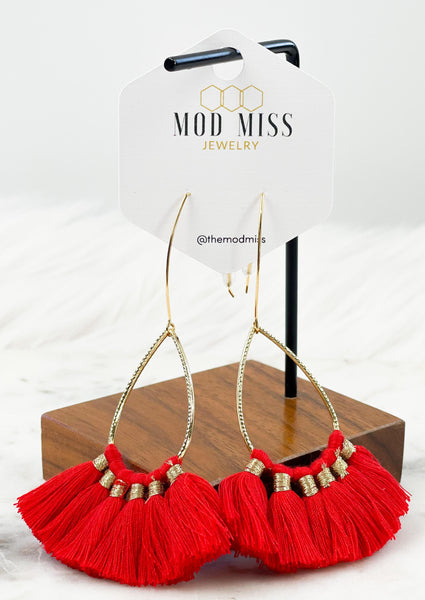 Tassel Fan Earrings