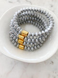 Bracelet Natural Wood Saucer 8mm