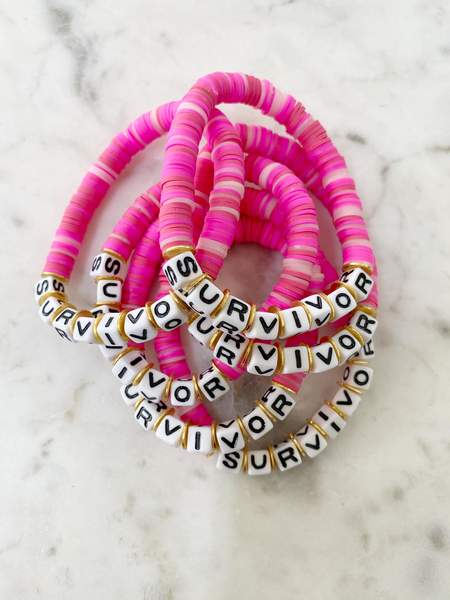 Heishi Color Pop Bracelet Custom Word