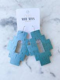 Cork+Leather Earring Aztec