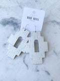 Cork+Leather Earring Aztec