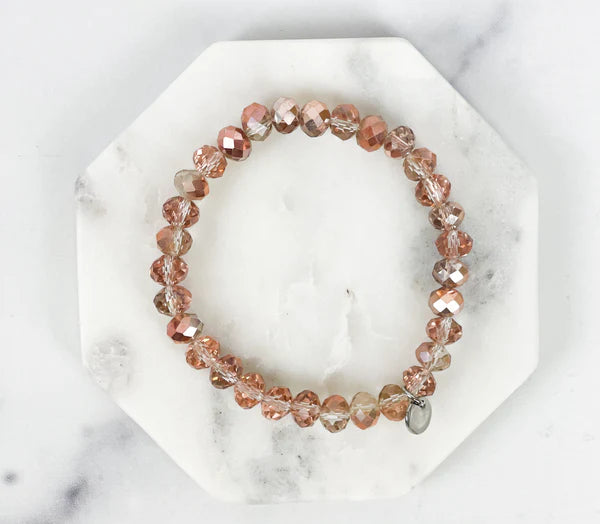 Bracelet Beaded Crystal "Custom Word"