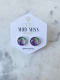 Cam Stud Earring "Tie Dye"
