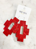 Cork+Leather Earring Aztec