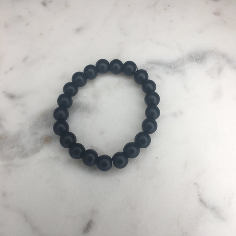 Bracelet Beaded Boys "Black Onyx"